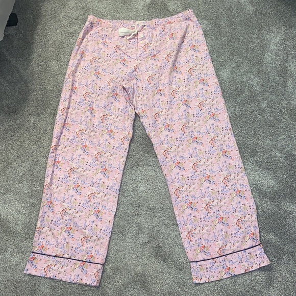 GAP Intimates & Sleepwear Gap Pink Floral Cotton Pajama Pants